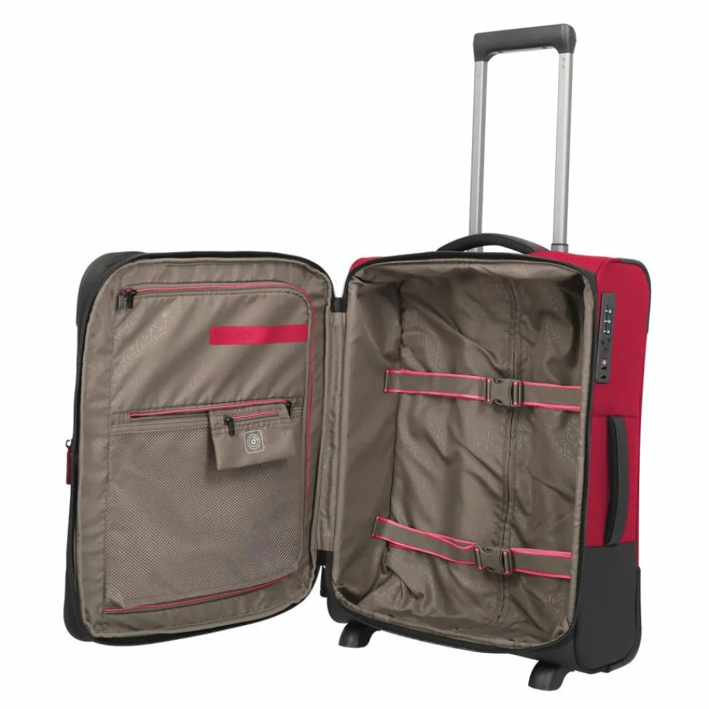 Hot Travelite Crosslite 5.0 2 Rollen Kabinentrolley 54 cm red