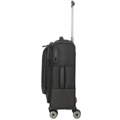Travelite Weichgepäck Kabinengepäck|4-Rollen Kabinentrolleys<Crosslite 5.0 4 Rollen Kabinentrolley S 55 cm Laptopfach schwarz