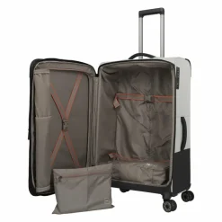 Travelite Crosslite 5.0 4 Rollen Trolley L 77 cm mit Dehnfalte