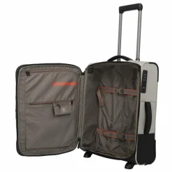 Travelite Weichgepäck Kabinengepäck|2-Rollen Kabinentrolleys<Crosslite 5.0 2 Rollen Kabinentrolley 54 cm natur