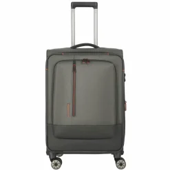 Travelite Weichgepäck|4-Rollen Koffer<Crosslite 5.0 4 Rollen Trolley M 66 cm mit Dehnfalte oliv