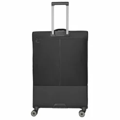 Travelite Weichgepäck|4-Rollen Koffer<Crosslite 4 Rollen Trolley XL 81 cm mit Dehnfalte schwarz