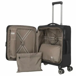 Online Travelite Crosslite 4 Rollen Kabinentrolley S 55 cm schwarz