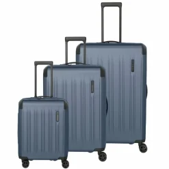 New Travelite Dynamiic 4 Rollen Kofferset 3-teilig mit Dehnfalte denimblue