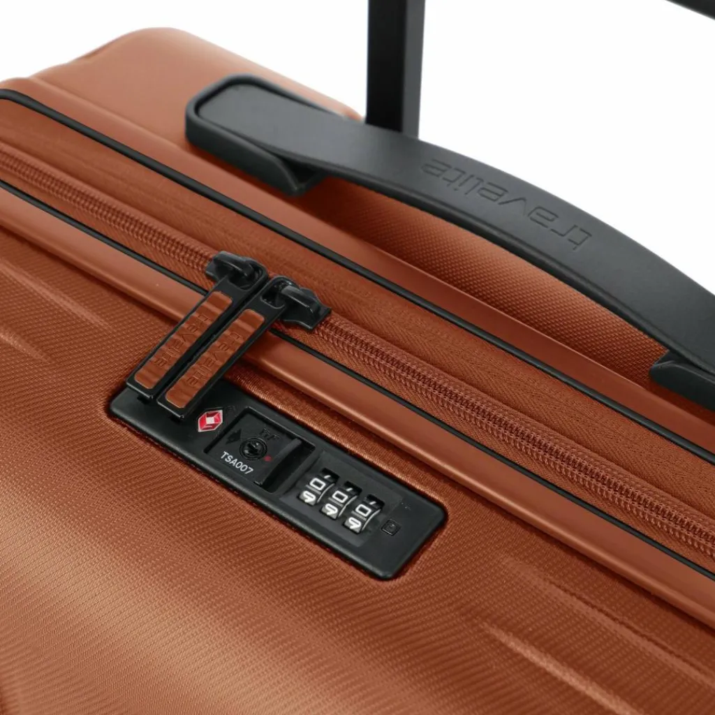 New Travelite Dynamiic 4 Rollen Kofferset 3-teilig mit Dehnfalte kupfer