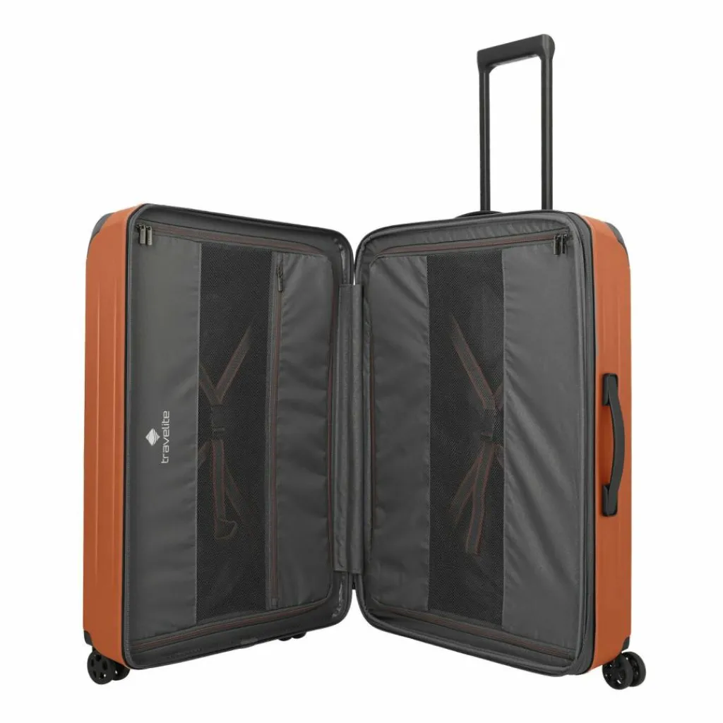 New Travelite Dynamiic 4 Rollen Kofferset 3-teilig mit Dehnfalte kupfer