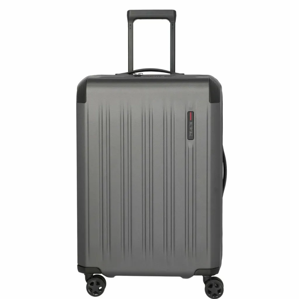 Travelite Hartgepäck|4-Rollen Koffer<Dynamiic 4 Rollen Trolley 66 cm mit Dehnfalte anthrazit