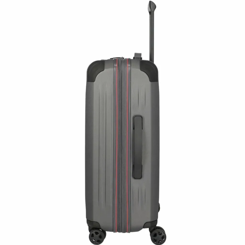 Travelite Hartgepäck|4-Rollen Koffer<Dynamiic 4 Rollen Trolley 66 cm mit Dehnfalte anthrazit