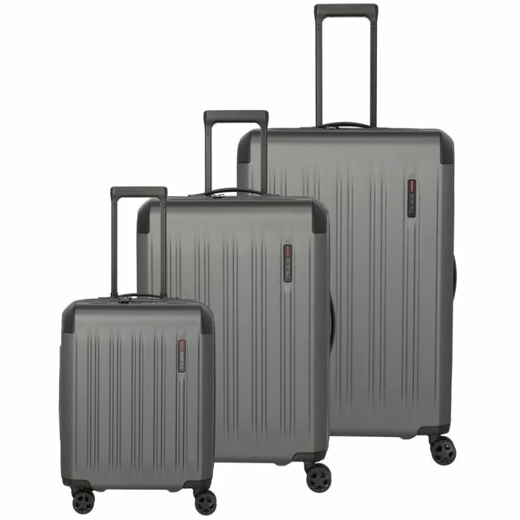 Travelite Dynamiic 4 Rollen Kofferset 3-teilig mit Dehnfalte