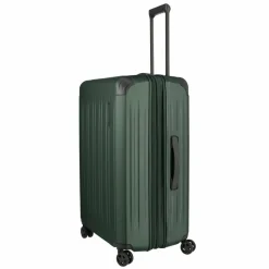 Travelite Hartgepäck|4-Rollen Koffer<Dynamiic 4 Rollen Trolley L 76 cm mit Dehnfalte grün