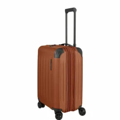 Online Travelite Dynamiic 4 Rollen Kabinentrolley 55 cm mit Dehnfalte kupfer