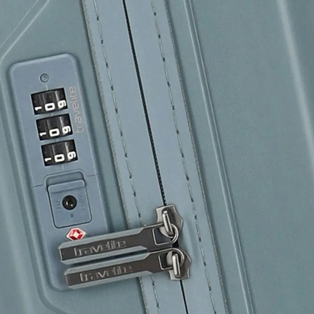 Discount Travelite Elvaa 4 Rollen Kabinentrolley 55 cm blaugrau