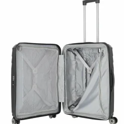 Travelite Hartgepäck|4-Rollen Koffer<Elvaa 4 Rollen Trolley 66 cm schwarz