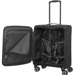 Outlet Travelite Jetpack Max 4 Rollen Kabinentrolley 55 cm schwarz
