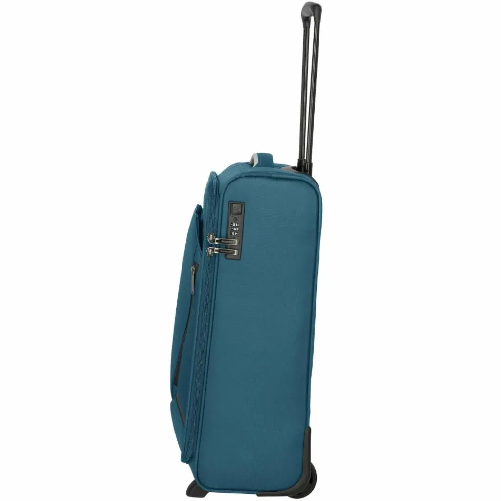 Travelite Weichgepäck Kabinengepäck|2-Rollen Kabinentrolleys<Jetpack Slim 2 Rollen Kabinentrolley 55 cm petrol