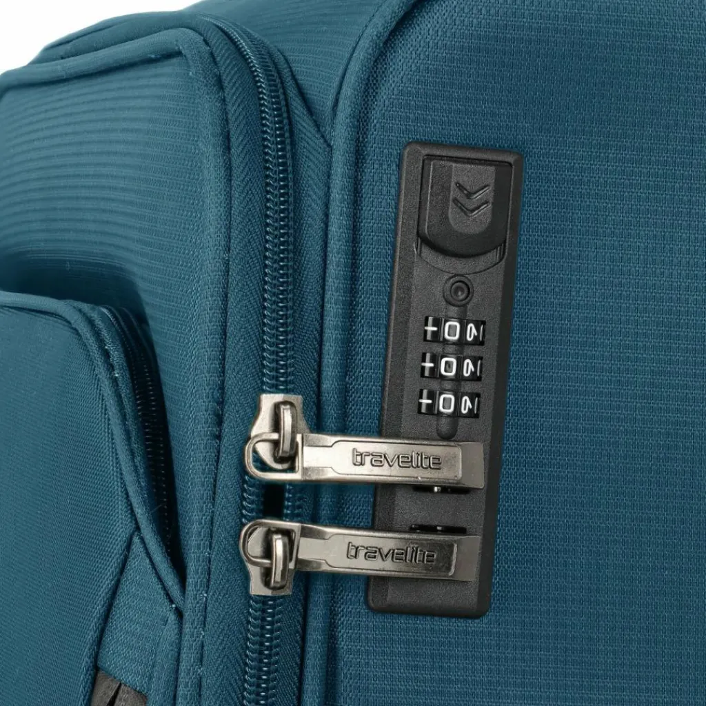 Travelite Weichgepäck Kabinengepäck|2-Rollen Kabinentrolleys<Jetpack Slim 2 Rollen Kabinentrolley 55 cm petrol