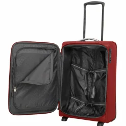 Travelite Weichgepäck Kabinengepäck|2-Rollen Kabinentrolleys<Jetpack Slim 2 Rollen Kabinentrolley 55 cm rot