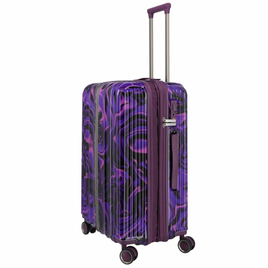 Travelite Lascana Edition 4 Rollen Trolley M 65 cm mit Dehnfalte