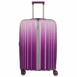 Travelite Hartgepäck|4-Rollen Koffer<Lascana Edition 4 Rollen Trolley M 65 cm mit Dehnfalte purple degrade