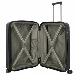 Hot Travelite Mooby 4 Rollen Kofferset 3-teilig mit Dehnfalte schwarz