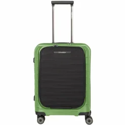 Travelite Hartgepäck Kabinengepäck|4-Rollen Kabinentrolleys<Mooby 4 Rollen Kabinentrolley 55 cm Laptopfach grün