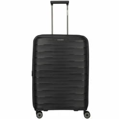 Travelite Hartgepäck|4-Rollen Koffer<Mooby 4 Rollen Trolley M 66 cm mit Dehnfalte schwarz