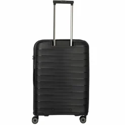Travelite Hartgepäck|4-Rollen Koffer<Mooby 4 Rollen Trolley M 66 cm mit Dehnfalte schwarz