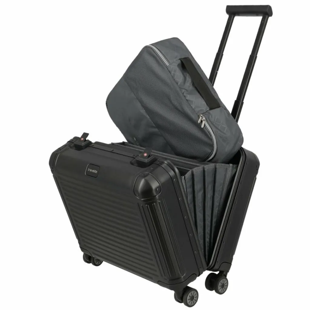 Hot Travelite Next 4 Rollen Businesstrolley 43 cm schwarz