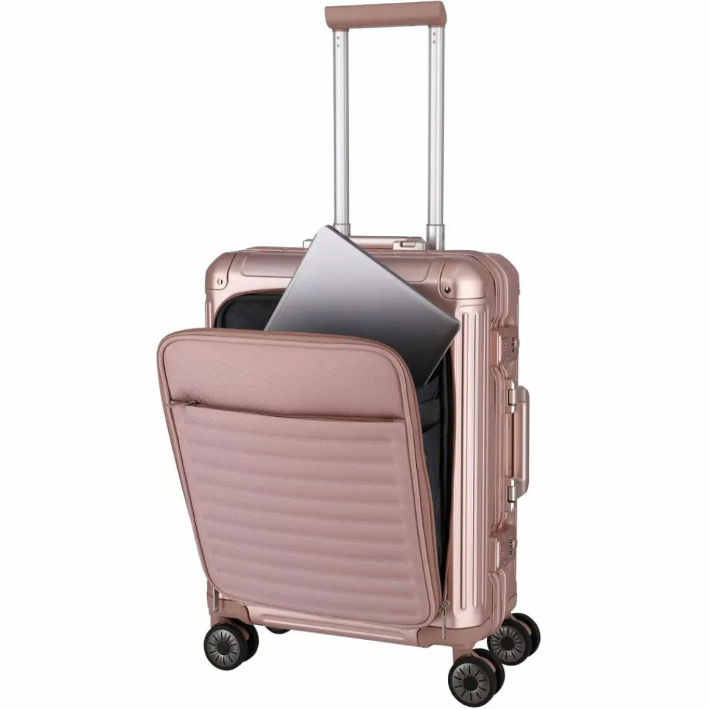 Discount Travelite Next 4 Rollen Kabinentrolley 55 cm Laptopfach rosé