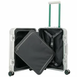 Travelite Hartgepäck Kabinengepäck|Hartgepäck<Next 4 Rollen Kabinentrolley S 55 cm silber-grün
