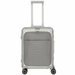 Online Travelite Next 4 Rollen Kabinentrolley 55 cm Laptopfach silber2