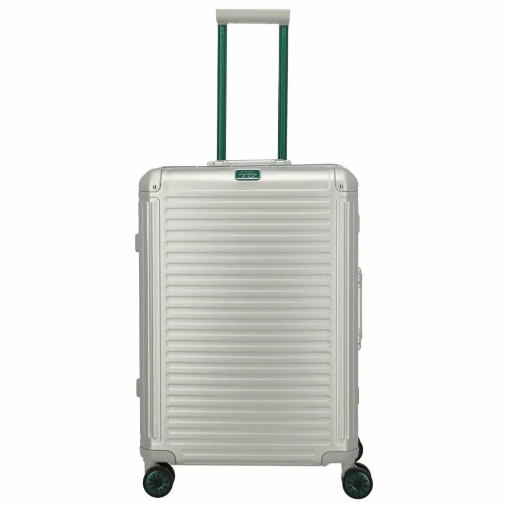 Travelite Hartgepäck|4-Rollen Koffer<Next 4 Rollen Trolley M 67 cm silber-grün