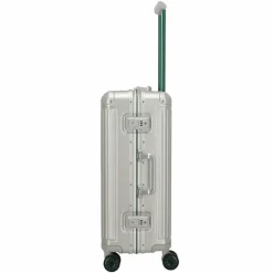 Travelite Hartgepäck|4-Rollen Koffer<Next 4 Rollen Trolley M 67 cm silber-grün