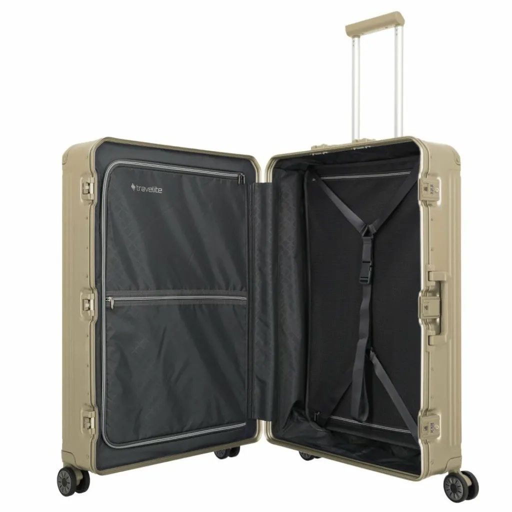 Clearance Travelite Next 4-Rollen Trolley 77 cm champagne