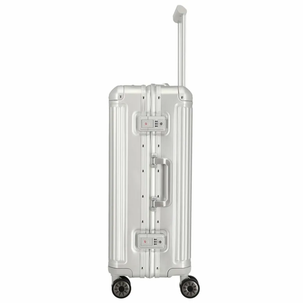 Travelite Hartgepäck|4-Rollen Koffer<Next 4-Rollen Trolley 67 cm silber2