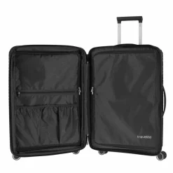 Travelite Koffersets Als Hartgepäck|Koffersets 3-Teilig<Orbita 4 Rollen Kofferset 3-teilig mit Dehnfalte schwarz