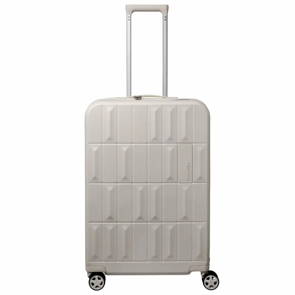 New Travelite Panello 4 Rollen Trolley M 65 cm mit Dehnfalte ivory