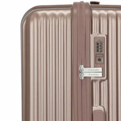 Travelite Hartgepäck|4-Rollen Koffer<Paros 4 Rollen Trolley 76 cm cappuccino