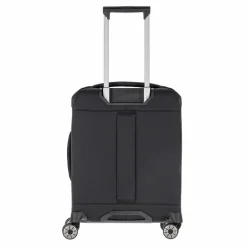 Travelite Weichgepäck Kabinengepäck|4-Rollen Kabinentrolleys<Priima 4 Rollen Kabinentrolley 55 cm mit Dehnfalte schwarz