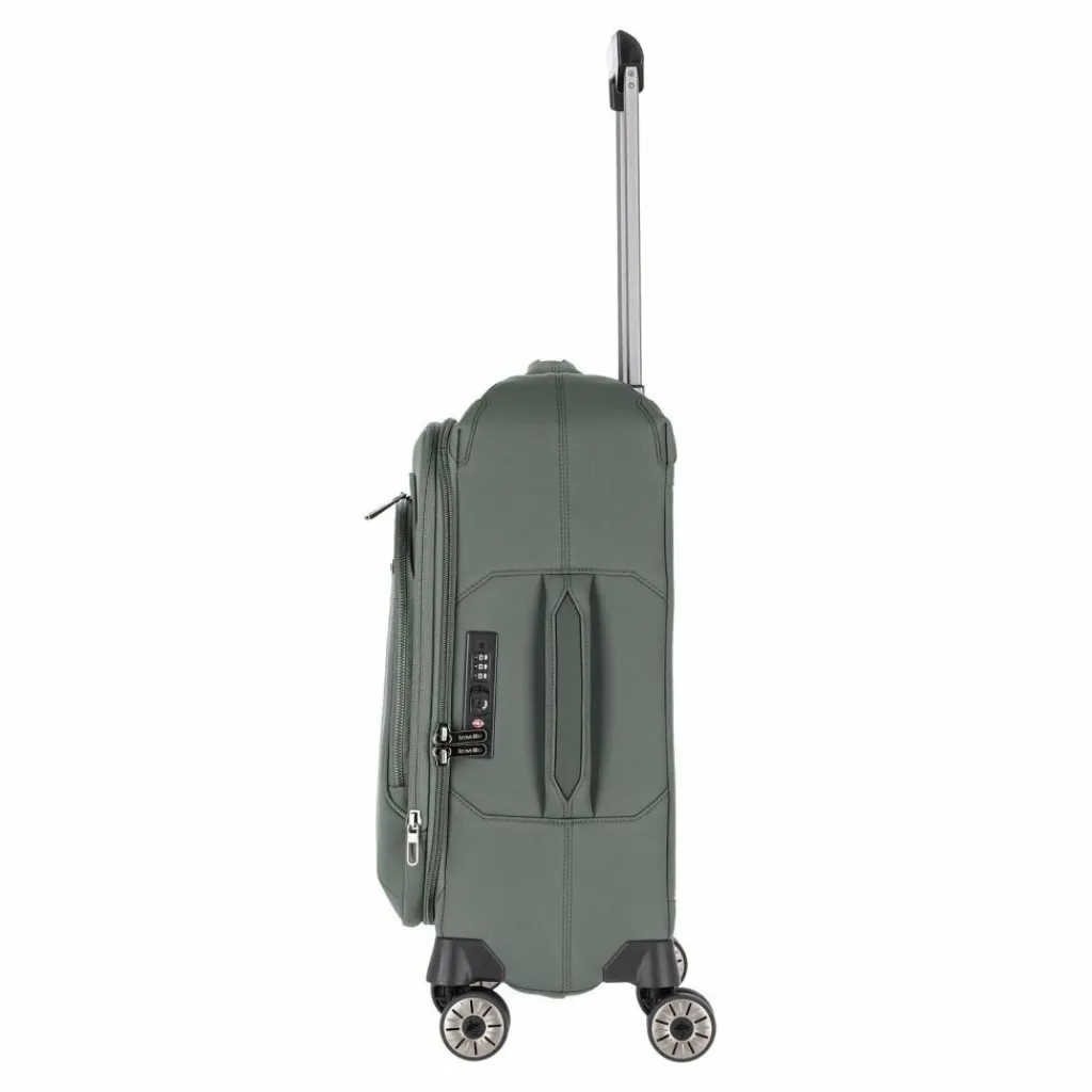 Clearance Travelite Priima 4 Rollen Kabinentrolley 55 cm mit Dehnfalte oliv