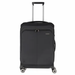 Outlet Travelite Priima 4 Rollen Trolley 68 cm mit Dehnfalte schwarz
