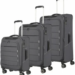 Travelite Koffersets Als Weichgepäck|Koffersets 3-Teilig<Skaii 4-Rollen Kofferset 3tlg. gipfelgrau