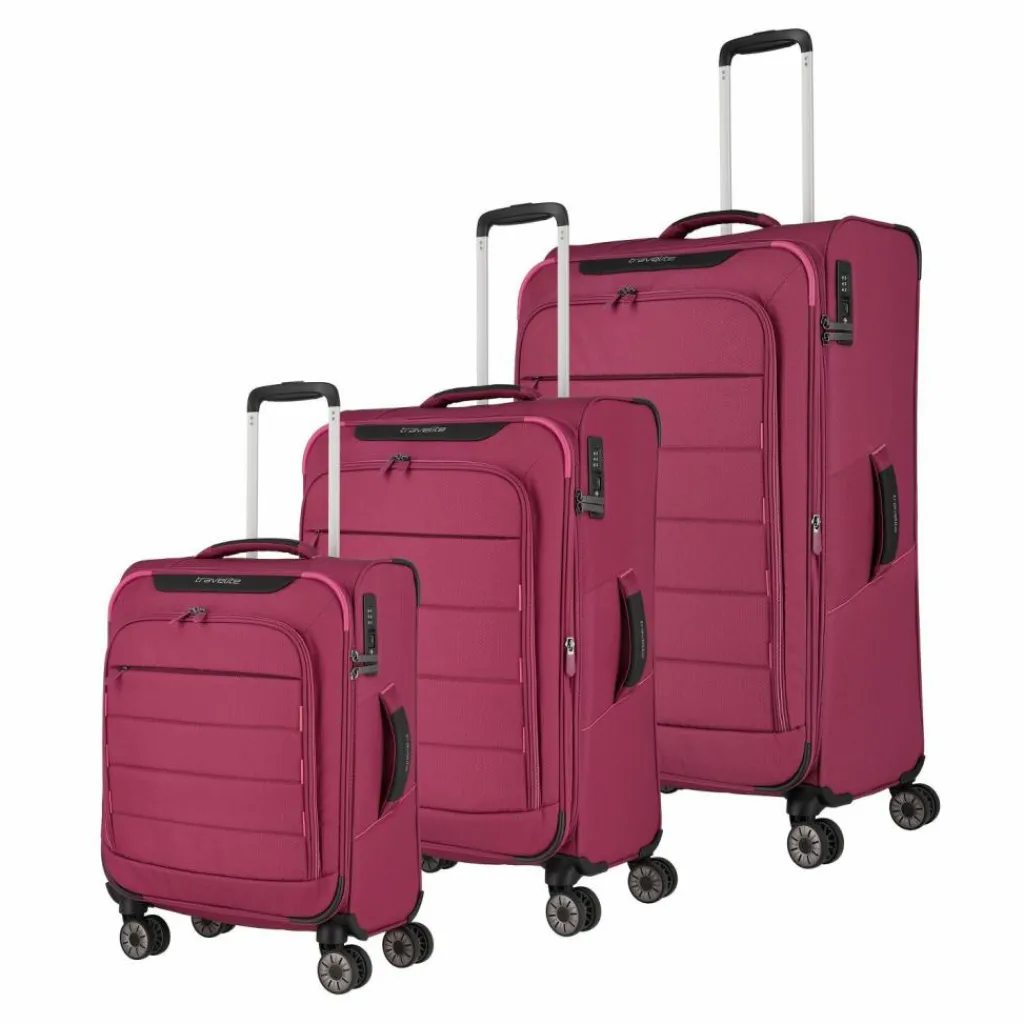 Hot Travelite Skaii 4-Rollen Kofferset 3tlg. abendrot