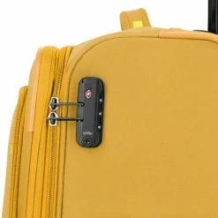 Hot Travelite Umbria 4 Rollen Trolley M 67 cm mit Dehnfalte golden glow