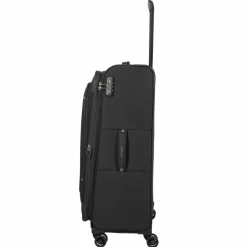 New Travelite Umbria 4 Rollen Trolley L 77 cm mit Dehnfalte black