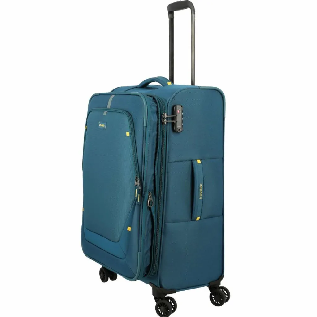 Travelite Umbria 4 Rollen Trolley M 67 cm mit Dehnfalte