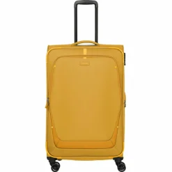 Travelite Weichgepäck|4-Rollen Koffer<Umbria 4 Rollen Trolley L 77 cm mit Dehnfalte golden glow