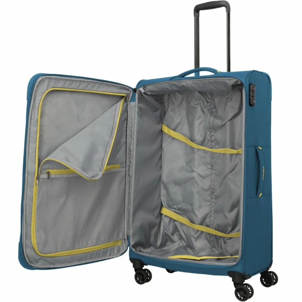 Travelite Umbria 4 Rollen Trolley L 77 cm mit Dehnfalte
