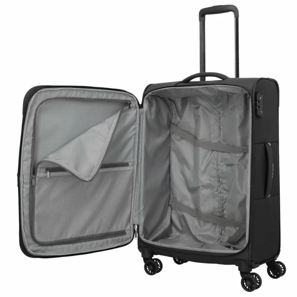 Sale Travelite Umbria 4 Rollen Trolley M 67 cm mit Dehnfalte black