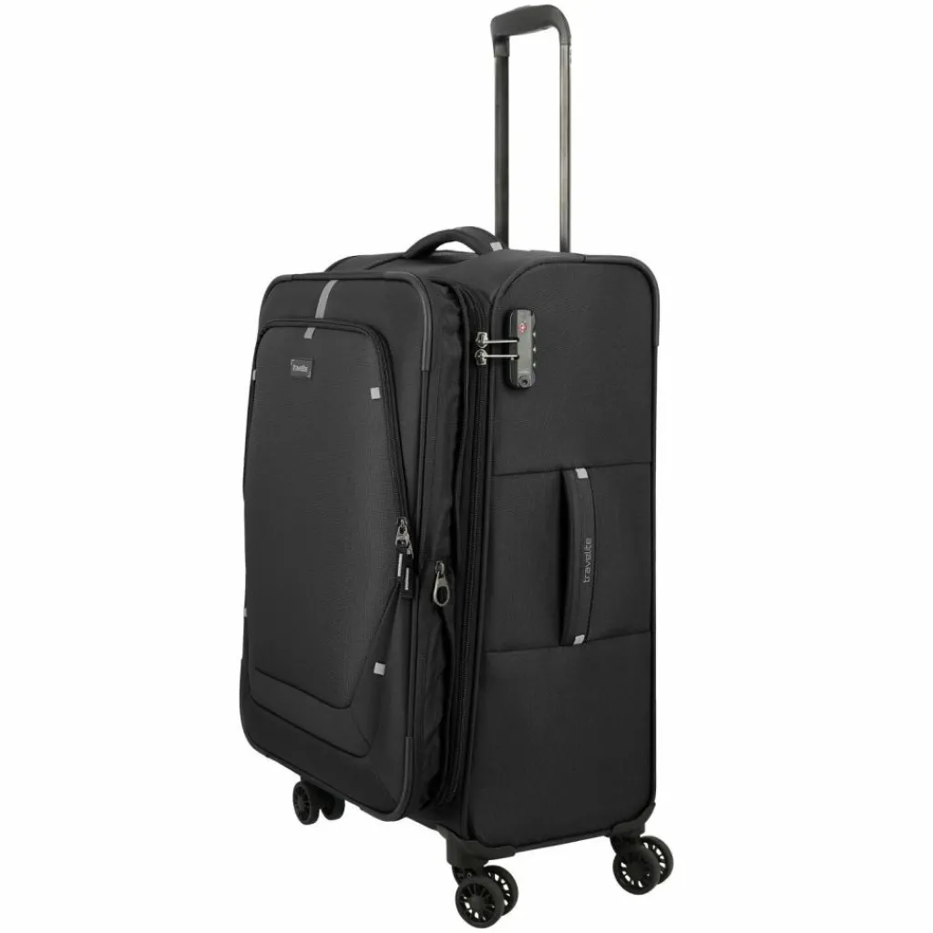 Sale Travelite Umbria 4 Rollen Trolley M 67 cm mit Dehnfalte black